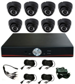 Аналоговый комплект видеонаблюдения на 8 камер Winson WS-CVR9708 8pcs DC90083C