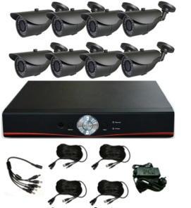 Аналоговый комплект видеонаблюдения на 8 камер Winson WS-CVR9708 8pcs IR90143C