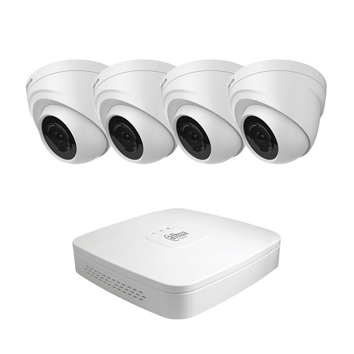 Аналоговый комплект видеонаблюдения на 4 камеры Dahua DHI-HCVR4104C и 4шт HAC-HDW1000RP - 17418
